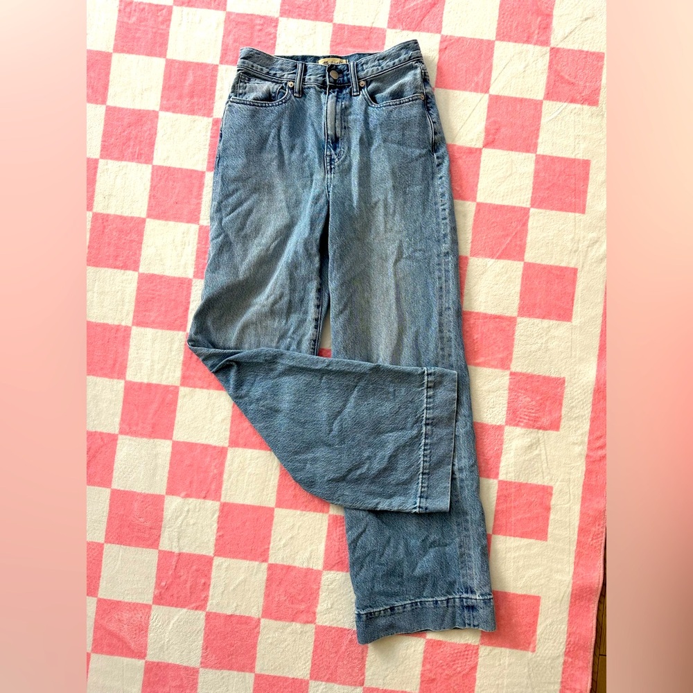 Madewell Light Blue Denim Wide-Leg Jeans